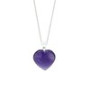 GemInspire Amethyst Heart Necklace for Women, Gemstone Pendant Necklace, Heart