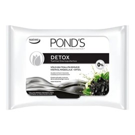 Toallitas Desmaquillantes Pond's Detox - 25 Unidades **