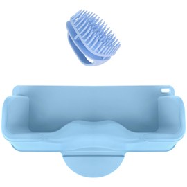 Sibosen Hair Washing Station for Kids Hair Washing Neck Pillow with Shampoo Brush, 15 x 8.6 x 3.7 Inches Ergonomic Kids Hairs Washing Station for Sink or Bathtub