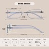 ZESAKER Rimless Bifocal Reading Glasses for Women Frameless Blue Light