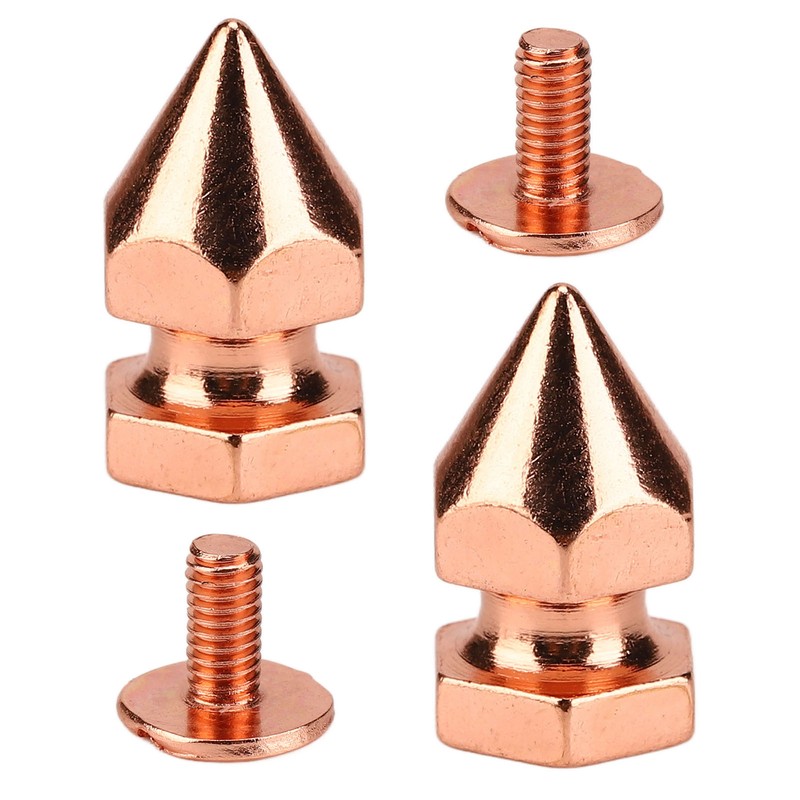 100 Sets Spiked Cone Spike Stud Rose Gold High Hardness
