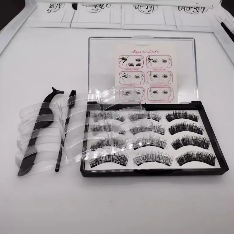 Pestañas Postizas Magnéticas Kit Con Aplicador 3 Pares