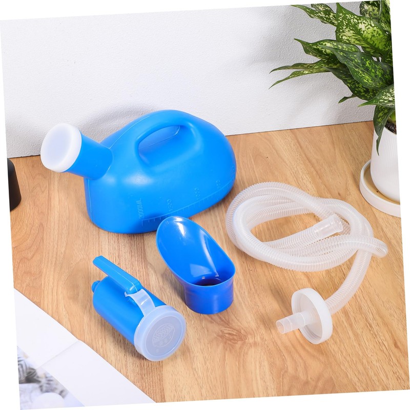 BIUDECO Portable Female Urinal Bottle with Integrated Handle and Threaded