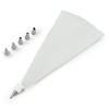 Zenker Icing Bag Set with 6 Stainless Steel Nozzles and