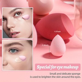 Wekuw 8 Pieces Make Up Sponge Makeup Sponge Set Makeup Sponge Makeup Sponge Make Up Egg Suitable for All Skin Types to Create Perfect Makeup
