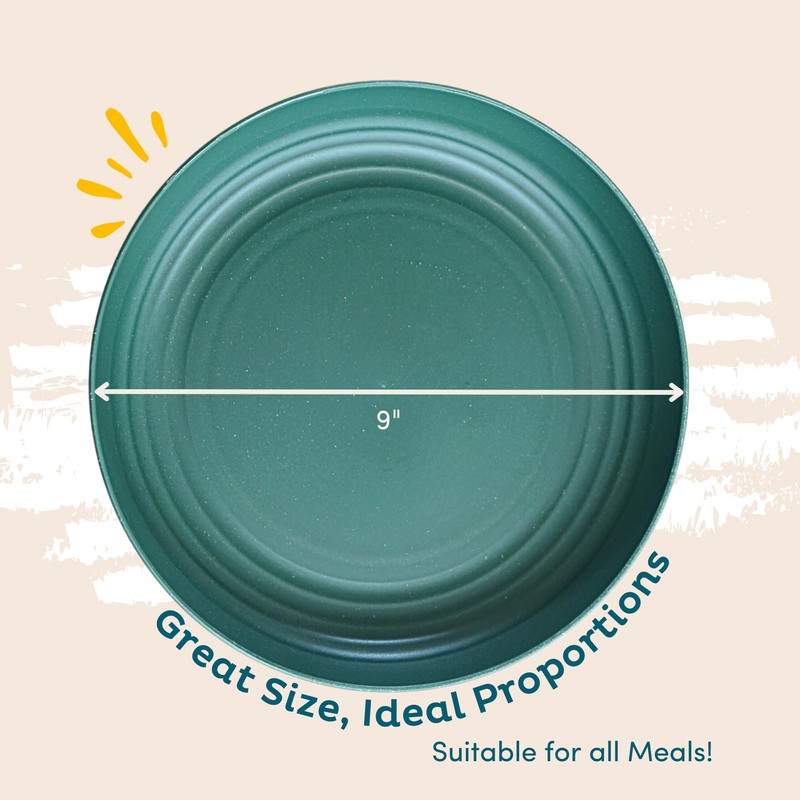 Nook Theory Deep Dinner Plates Set of 8 - Wheat