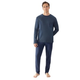 Mey Nightwear Series Structure Men's Pyjamas Long 24380, Blue (yacht blue), L