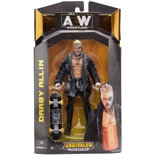 All Elite Wrestling AEW Unrivaled Collection Darby Allin - 6.5-Inch Action Figure - Series 3, Multicolor
