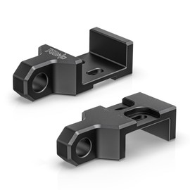 RENO Tacoma Front Tow Hook Mounting Bracket, Aluminum Front Demon Tow Hook Fits D-Rings Shackle Compatible with Tacoma 2009-2023 Demon Hook Bracket Replacement (Black, 2Pcs)