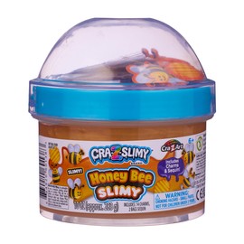 CRA-Z-ART Cra Z Slimy Slimy Topper Jars Honey Bee Pre made slime with bee themed puffy charms and sequins