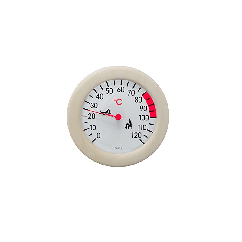 Thermometer in wooden frame approx. 155 mm