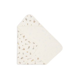 Jollein Kapuzenhandtuch Baby - Riverside - Baumwolle - 75x75cm - OEKO-TEX-Zertifziert - Babyhandtuch mit Kapuze für Mädchen und Jungen