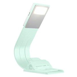 QDPKPI Bookmark Book Light, Clip on Book Lights for Reading at Night, Reading Lights for Books in Bed - Eyes, 8 LED with 3 Colors Temperatures & Stepless Dimming for Readers & Kids -Green