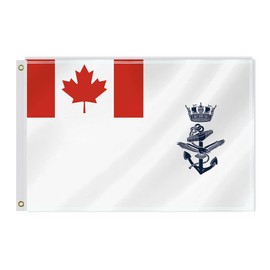 60×90 CM Canada Naval Flag,2×3 FT Canadian Navy Force Decor,Double Side Digital Printed 150D Polyester Banner With Canvas Header Brass Grommet
