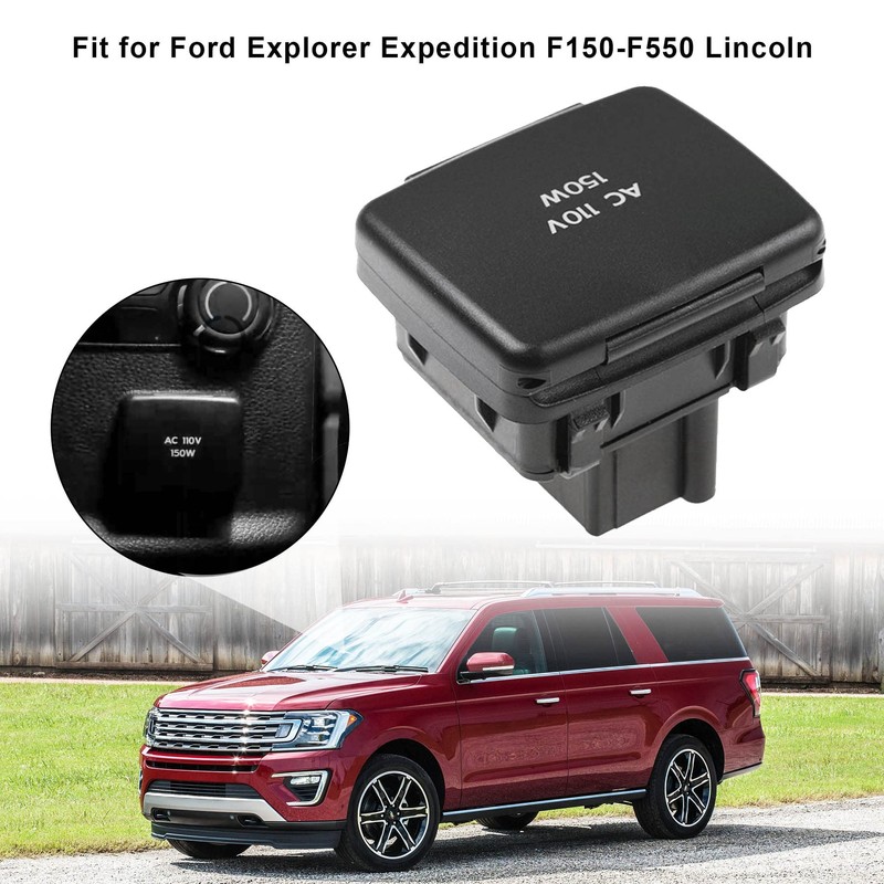Replace BC3Z-19N236-A Center Console Rear Power Outlet Plug, 110V 150W
