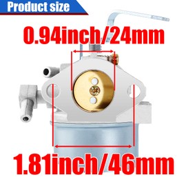YOFMOO 640152A 640152 640023 640051 640140 640112 Carburetor Compatible with Tecumseh HM80 HM90 HM100 8HP 9HP 10HP Engines Mower 5000w Generator Replaces Oregon 50-655 Carb