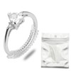 TUNQISM 8pcs Transparent Ring Size Adjustment Tool, Transparent Winding Rope