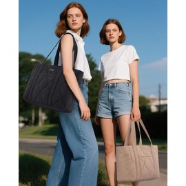 LOVEVOOK Tote Bag Large Shopper Bag Women, khaki