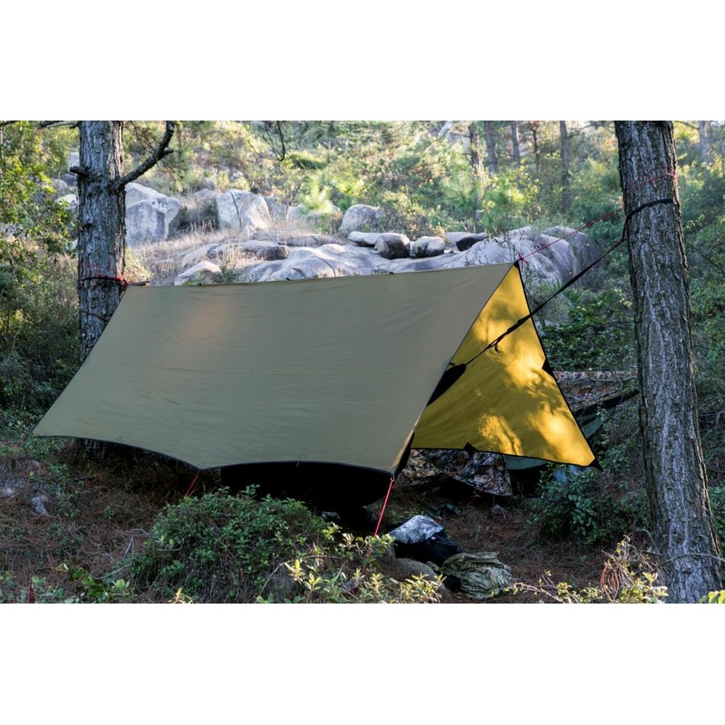 OneTigris Bulwark Camping Tarp, 100% Waterproof Bushcraft Shelter, Lightweight Hammock