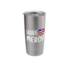 Have Mercy American Flag Heart Bishop Marianne Edgar Budde Stainless Steel Insulated Tumbler