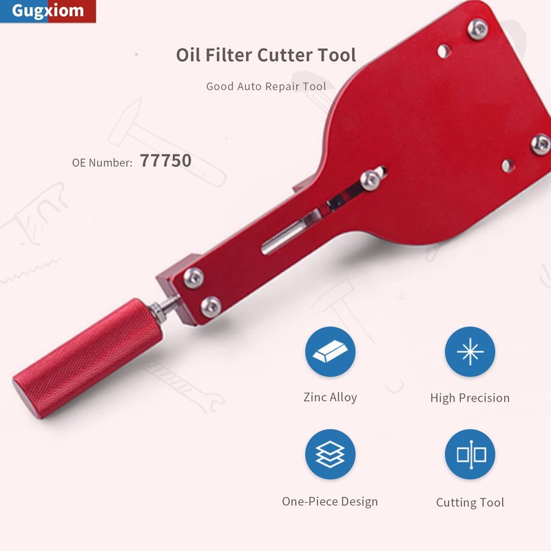77750 Oil Filter Cutter, Zinc Alloy Oil Filter Cutting Tool,