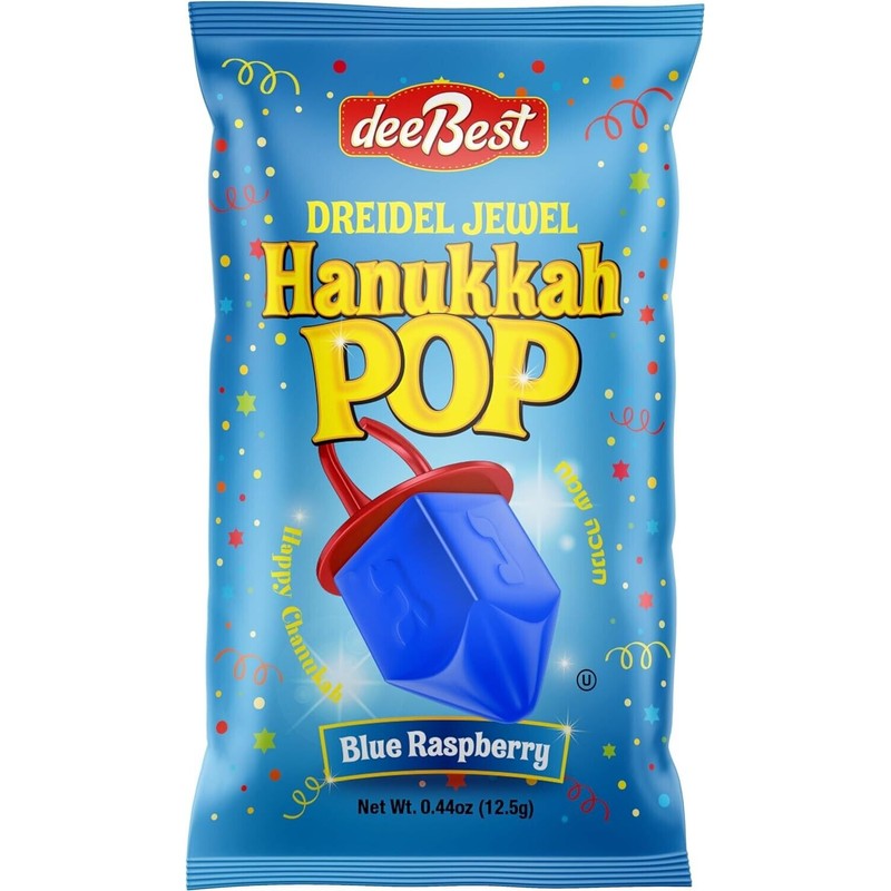Dreidel Jewel Pop Hanukkah Party Theme Candy Ring Shape 18