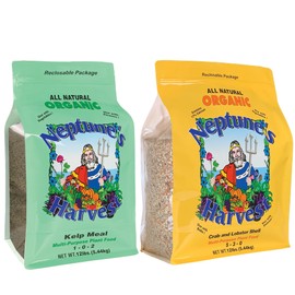 Neptune's Harvest Organic Plant Food | Fertilizer for Lawn & Garden | Rich in Essential Nutrients | Crab and Lobster Shell Plant Food + Kelp Meal Multi-Purpose Plant Food (12 lb)