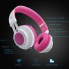 Riwbox WT-7S Bluetooth Headphones Light Up, Foldable Stero Wireless Headset
