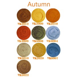 SIA COLLA-S Felt Wool Mix 100% Wool Autumn Autumn Autumn Shades Mix Minimum 5 Different Shades 50g Total
