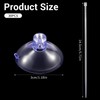 RAHHLIZS 30 Pcs Aquarium Suction Cups with 30 Pcs Adjustable