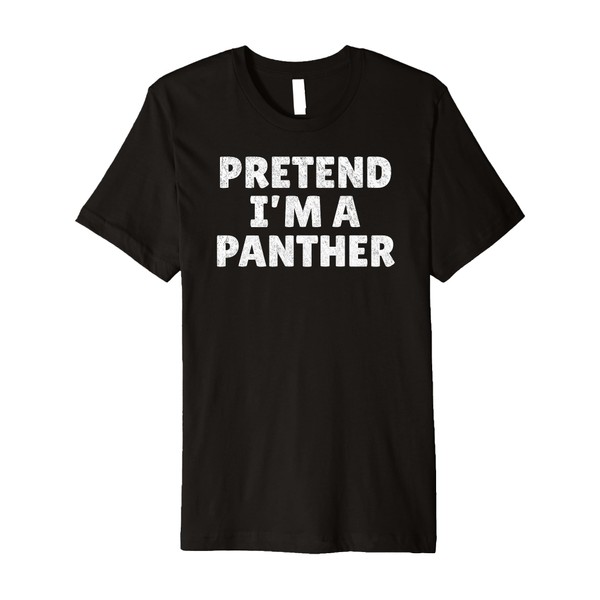 Easy Lazy Halloween Costume, Pretend I'm A Panther Premium T-Shirt
