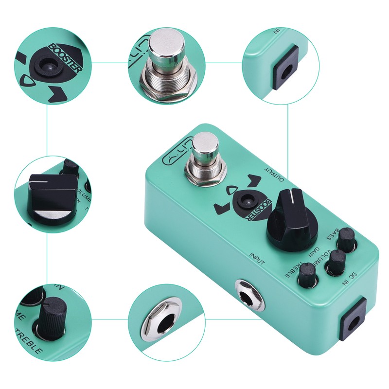 Lity Booster Guitar Pedal Mini Booster Effects Pedal Pure Clean