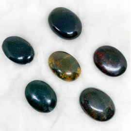 Soothing Crystals Thumb Worry Stone 40 x 30 mm Natural Synthetic Opal Gemstone Chakra Healing Pocket Palm Stress Relief Stone Crystals Therapy w/Pouch & Crystal Info Cards