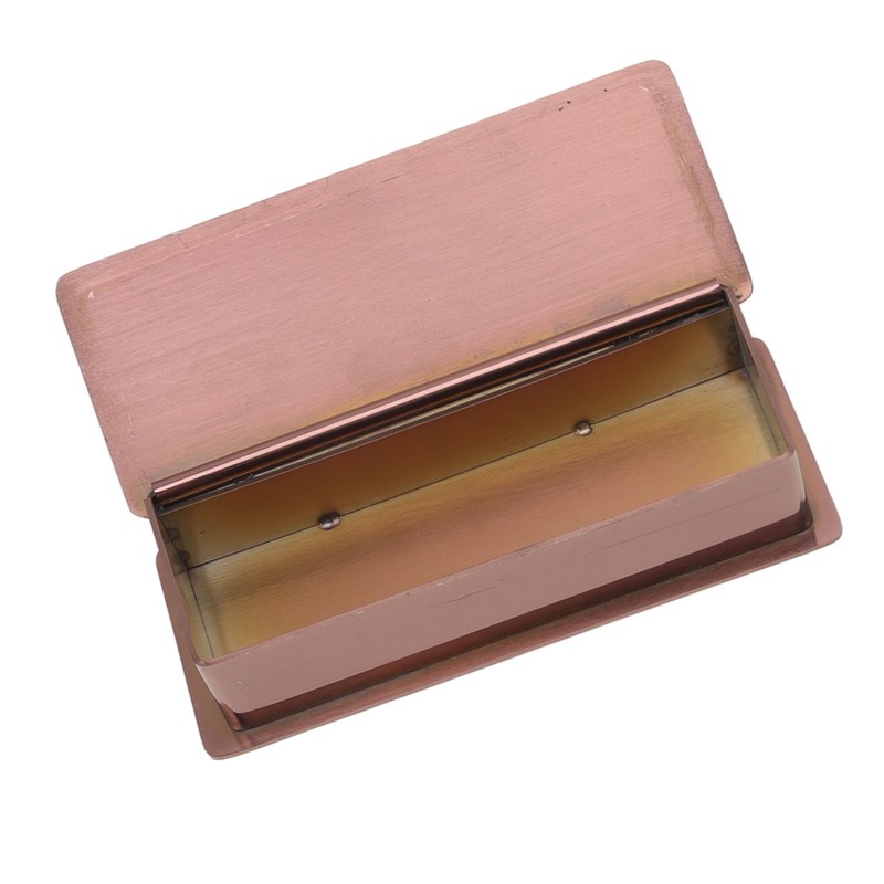 Toothpick Holder Stainless Steel Rectangular Toothpick Holder with Lid for