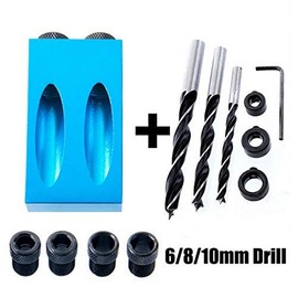 CarAngels 15 Degree Angels Pocket Hole Jigs Drill Guides Woodworking Diagonal Hole Guides Dowel Hole Guides Drilling Woodworking Tools Easy (14)