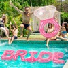 Sumind Bride Bachelorette Pool Floats 61 Inch Diamond Ring Float