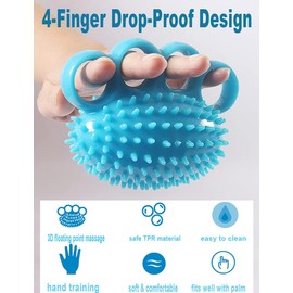 zalati Fingerball Training Ball Hand Ball Trainer Finger Ball for Grip Strengthening Hand Exercise - L Size
