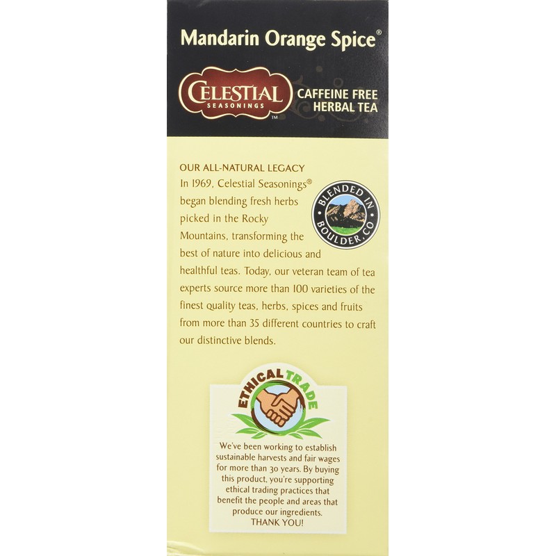 Celestial Seasonings, Herbal Tea (Mandarin Orange Spice)