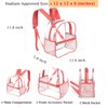 Fomaris Cute Pink Clear Backpack Stadium Approved 12x12x6 Small Mini
