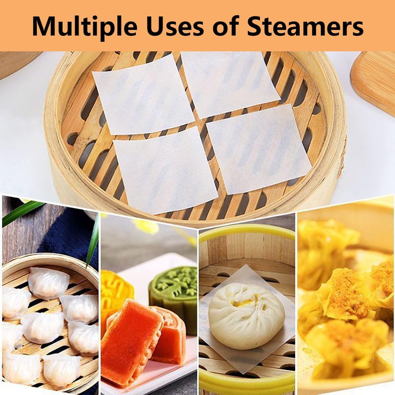 Vlwltl 100Pcs 6" x 6" Unbleached Parchment Paper, Burger Patty