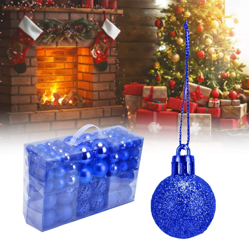 100pcs Christmas Ball Ornaments Shatterproof Hanging Balls for Christmas Tree