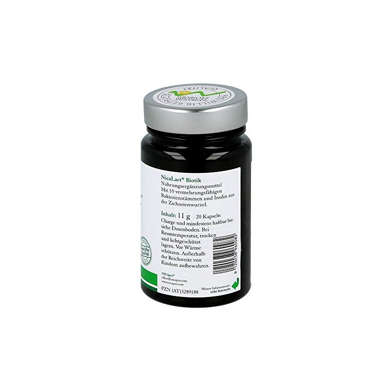 NICAPUR NicaLact Biotik 20 Capsules 11 g
