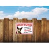 AdriLeo Sign – Caution Bull Terrier – Family Guard –