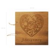 Memory Book for Funeral - Cover Made from Wood with