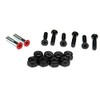 Skateboard Hardware 1 in Phillips Nuts & Bolts 2Red, 6blk