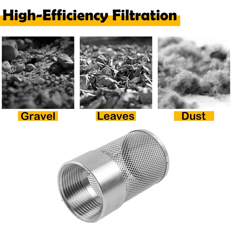 Etersec Dia Hose Inlet Suction Strainer Filter, Stainless Steel Water