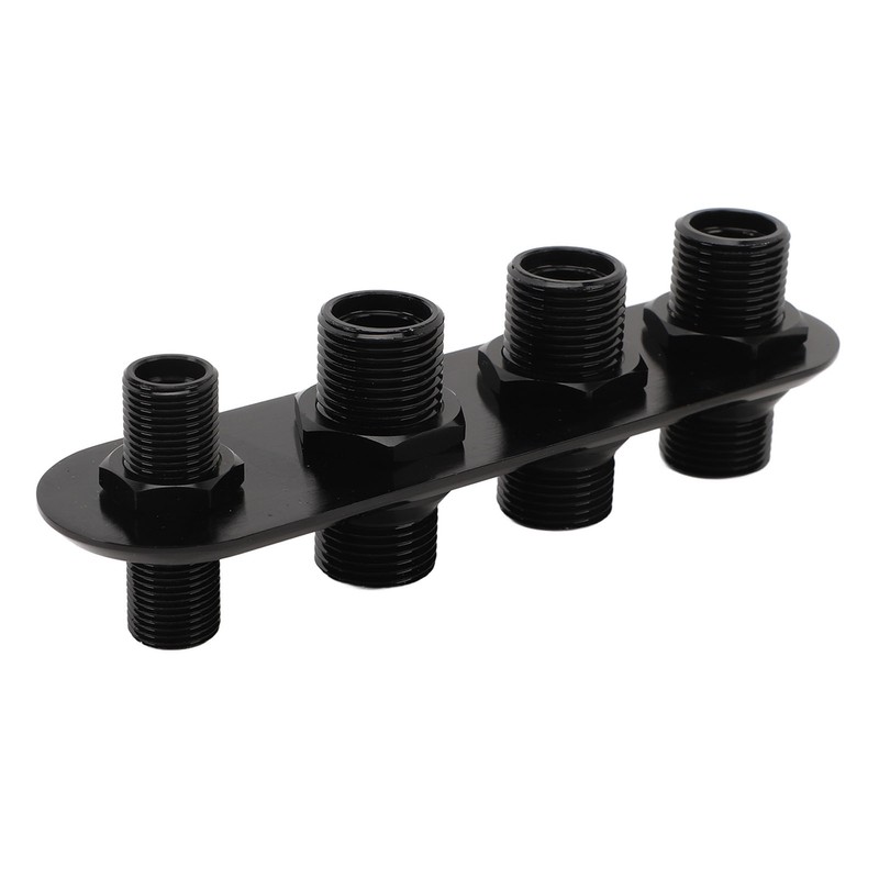 AC Bulkhead Billet Aluminium Alloy Universal 4 Ports Air Conditioning