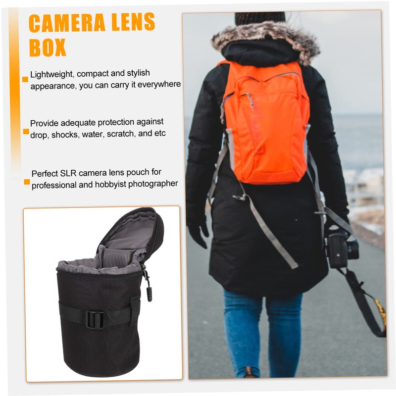 TEHAUX Camera Lens Storage Bag Shockproof and Water-resistant Lens Holder