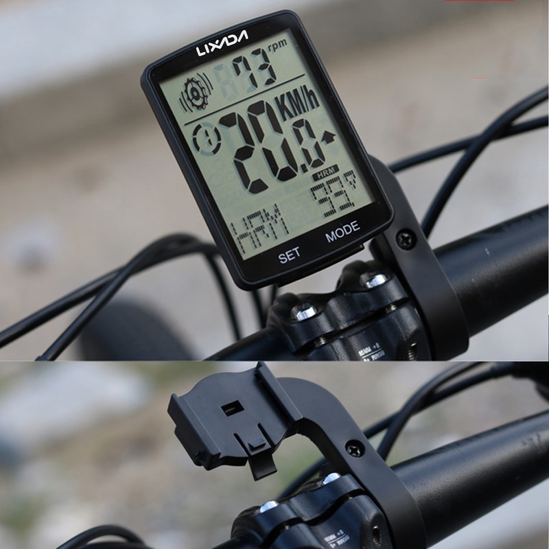 LIXADA 3 in 1 Wireless Bike Computer Multi Functional LCD