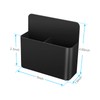 luvtree Black ABS Plastic Magnetic Pen Holder for Refrigerator, Whiteboard,